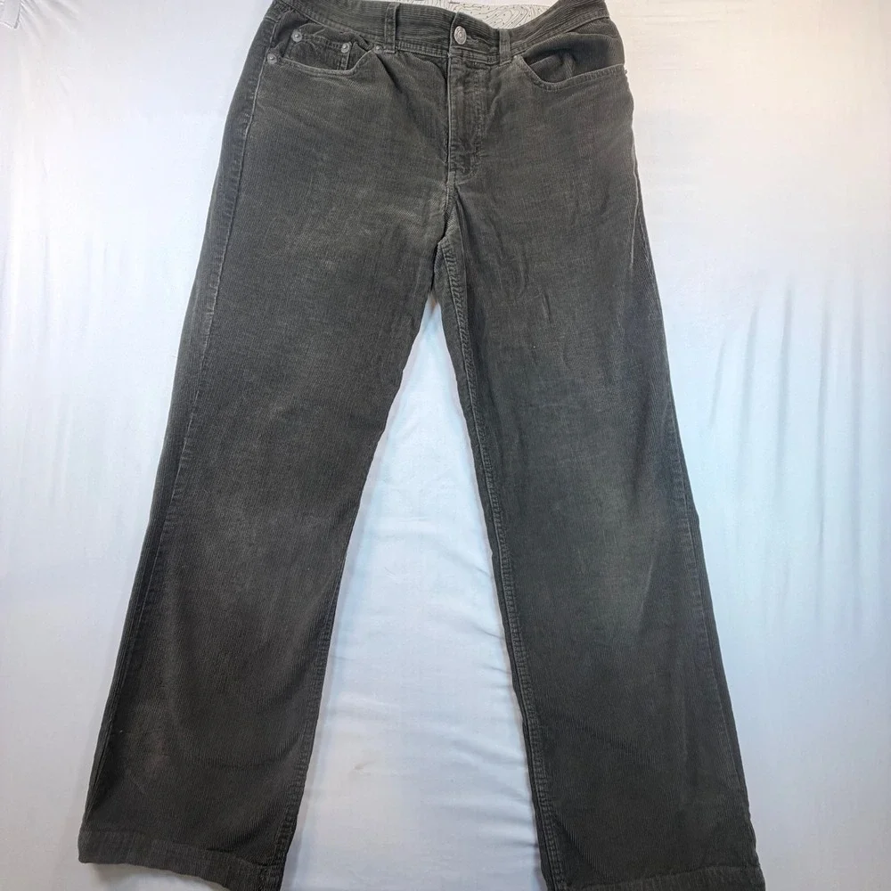 The North Face Corduroy Pants Mens 32 Olive Wide Leg‎ Skater Y2K Baggy Workwear